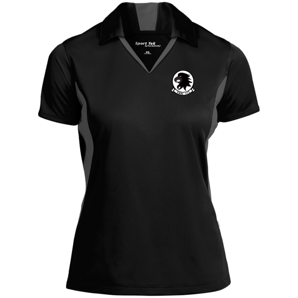 VAW 113 1 Ladies' Colorblock Performance Polo