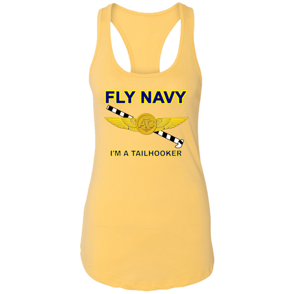 Fly Navy Tailhooker 2 Ladies' Ideal Racerback Tank