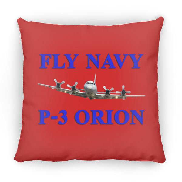 Fly Navy P-3 1 Pillow - Medium Square