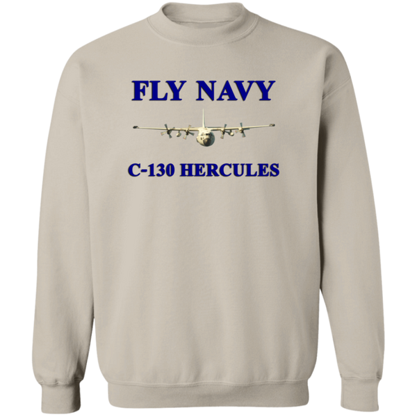 Fly Navy C-130 1 Crewneck Pullover Sweatshirt