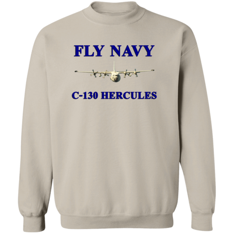 Fly Navy C-130 1 Crewneck Pullover Sweatshirt