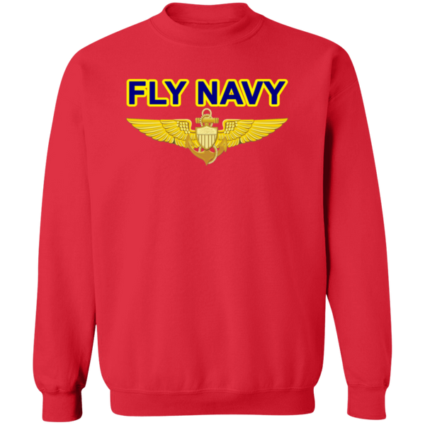 Fly Navy Aviator Crewneck Pullover Sweatshirt