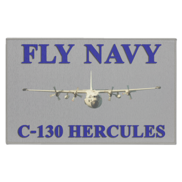 Fly Navy C-130 1 Indoor Doormat