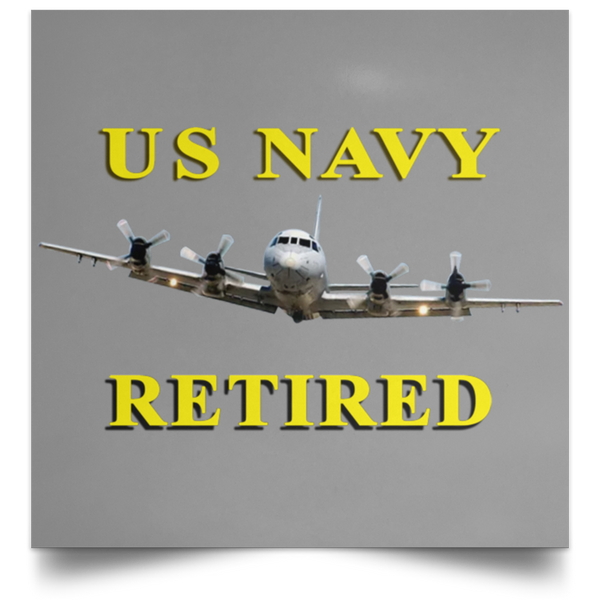 Navy Retired 1 Poster - Square