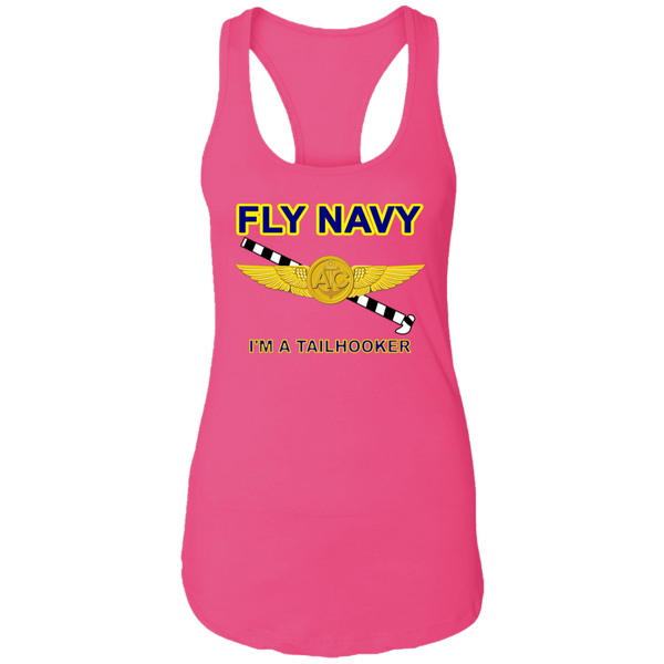 Fly Navy Tailhooker 2 Ladies' Ideal Racerback Tank