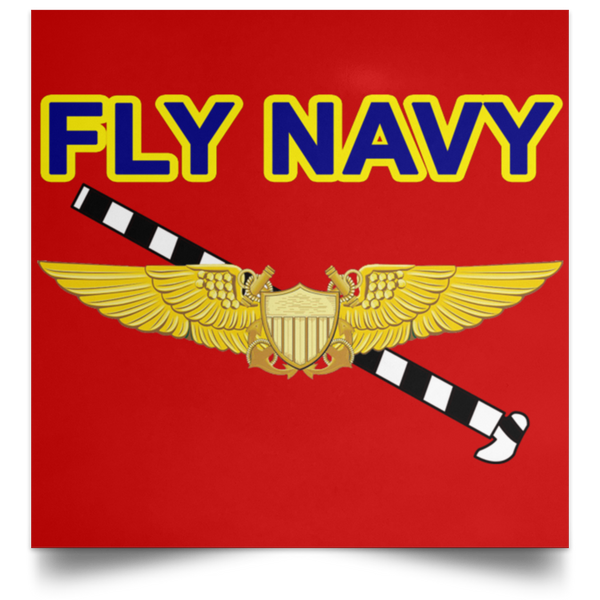 Fly Navy Tailhook 3 Poster - Square