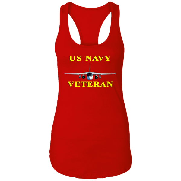 Navy Vet 3 Ladies' Ideal Racerback Tank