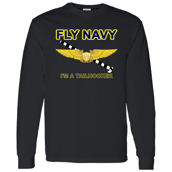 Fly Navy Tailhooker 3 LS Cotton T-Shirt