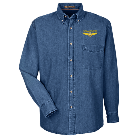 Aviator 2 Harriton LS Denim Shirt