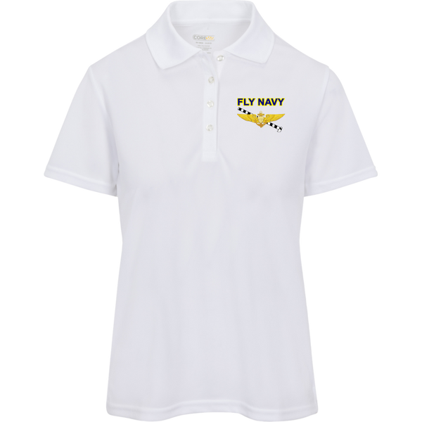 Fly Navy Tailhook 1 Core 365 Ladies' Origin Pique Polo