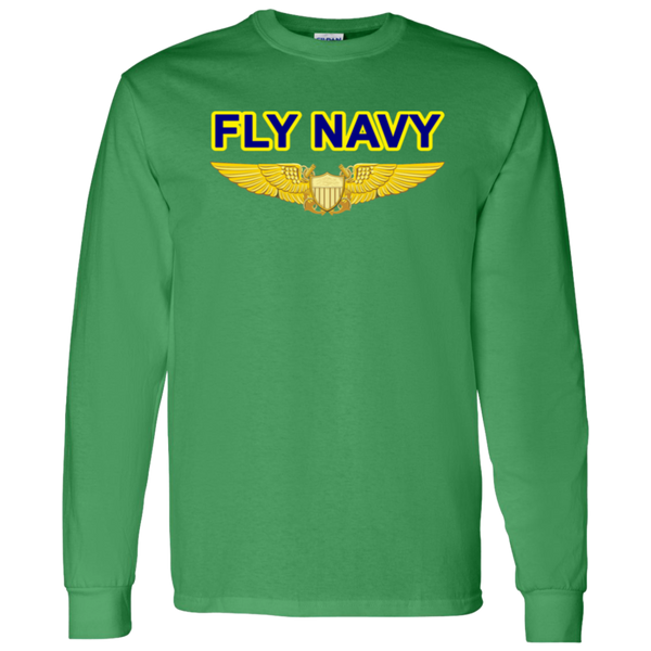 Fly Navy NFO LS Cotton T-Shirt