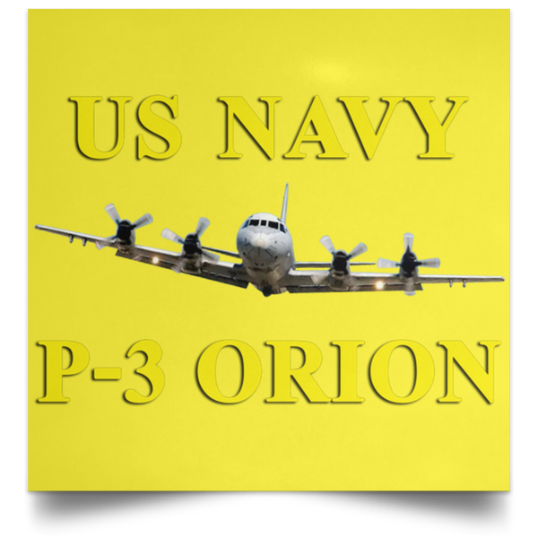 US Navy P-3 3 Poster - Square