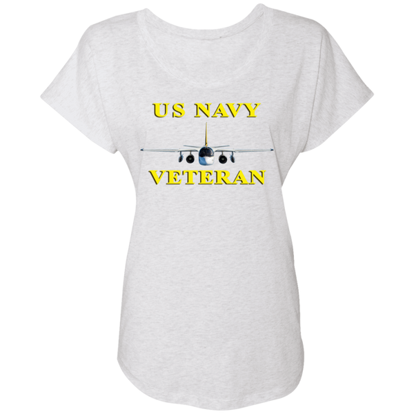 Navy Vet 3 Ladies' Triblend Dolman Sleeve