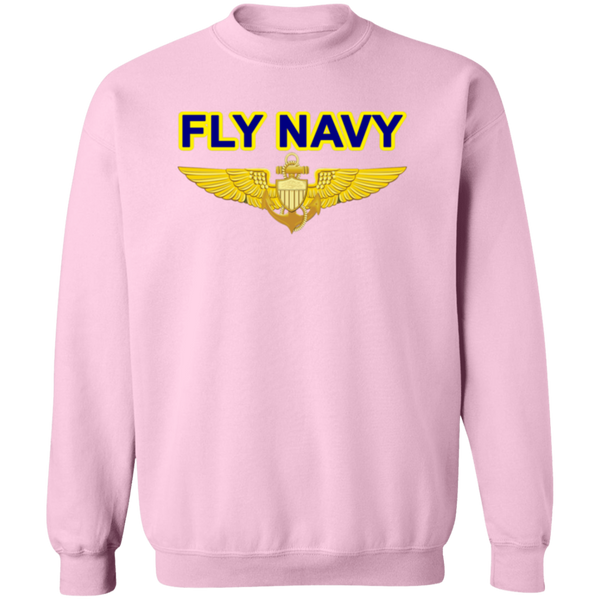 Fly Navy Aviator Crewneck Pullover Sweatshirt