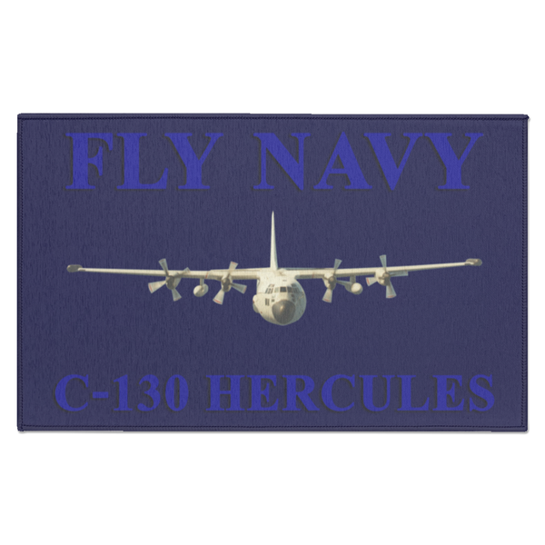 Fly Navy C-130 1 Indoor Doormat