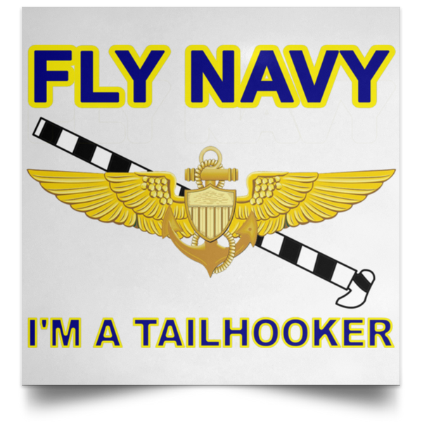 Fly Navy Tailhooker 1 Poster - Square