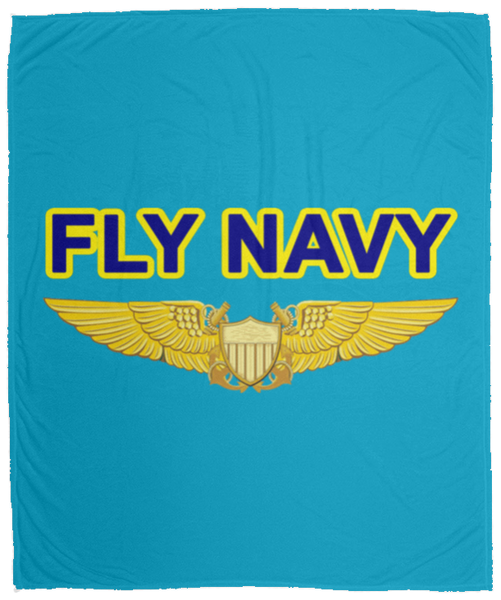 Fly Navy NFO Blanket - Cozy Plush Fleece 50x60