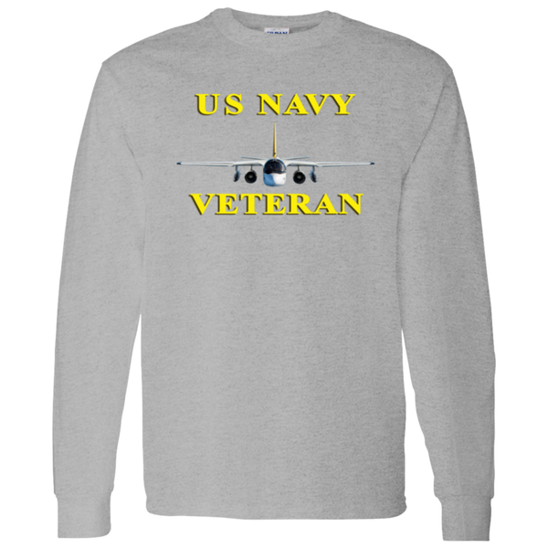 Navy Vet 3 LS Cotton T-Shirt