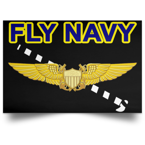 Fly Navy Tailhook 3 Poster - Landscape