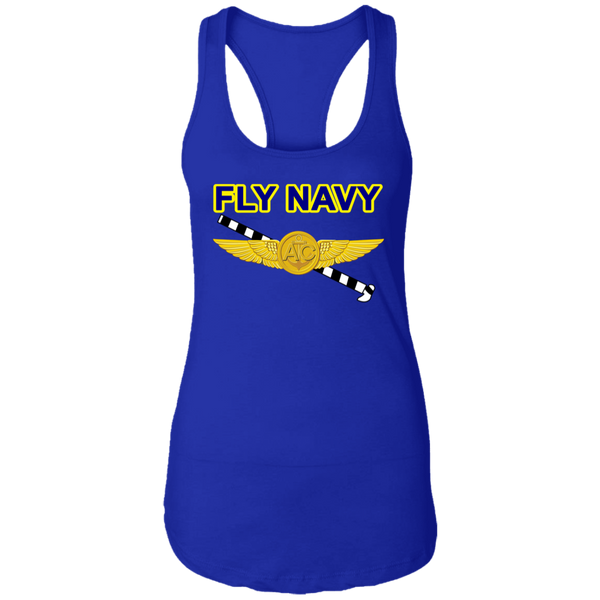 Fly Navy Tailhook 2 Ladies' Ideal Racerback Tank