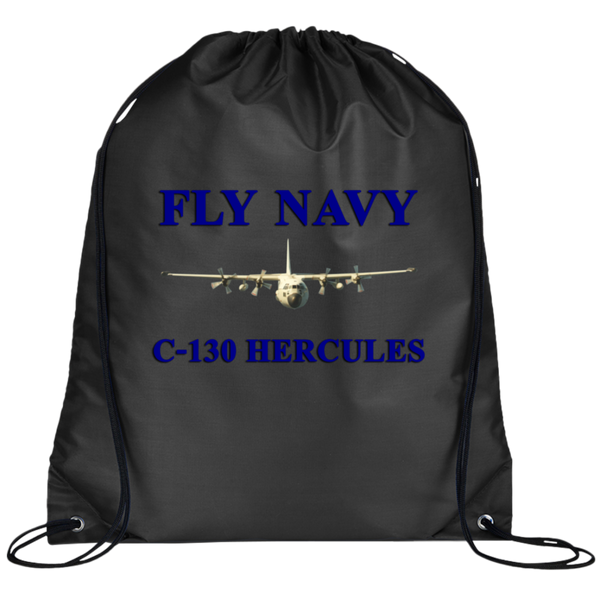 Fly Navy C-130 1 Drawstring Cinch Backpack