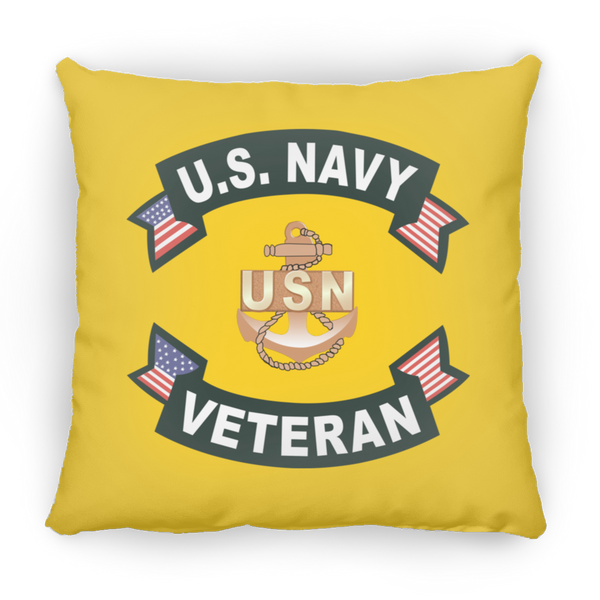 Navy Vet 1 Pillow - Large Square