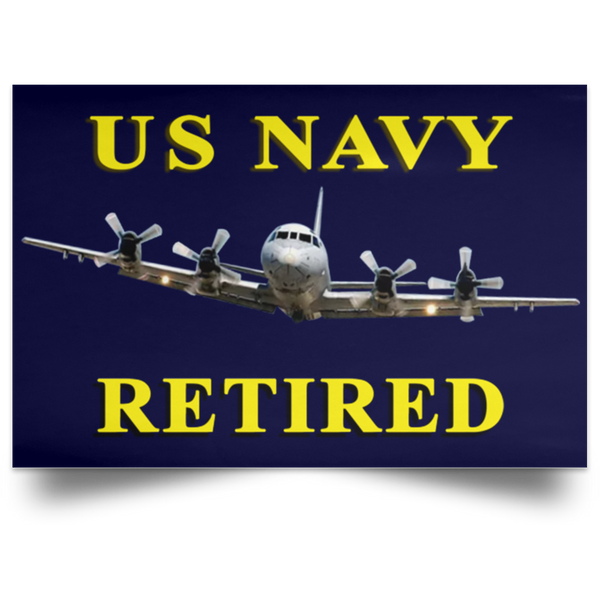 Navy Retired 1 Poster - Landscape