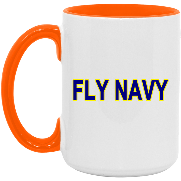 Fly Navy 2 Accent Mug - 15oz