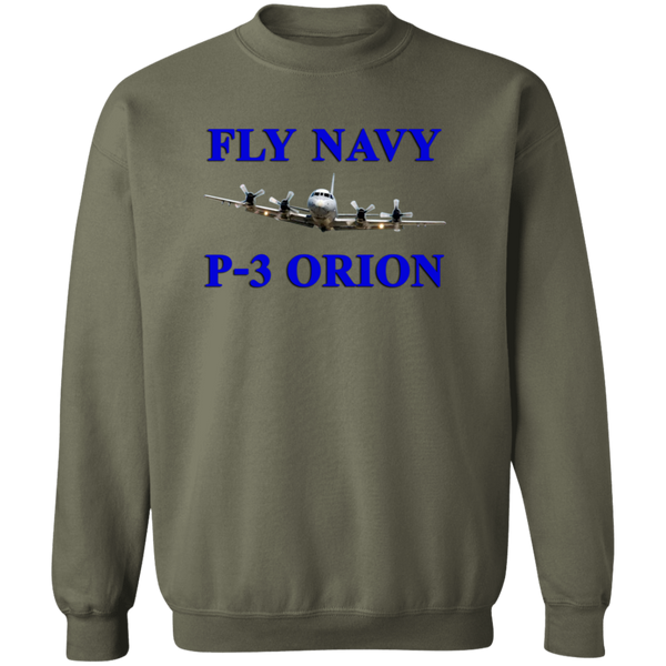 Fly Navy P-3 1 Crewneck Pullover Sweatshirt