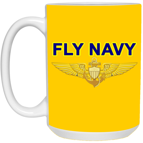 Fly Navy Aviator Mug - 15oz