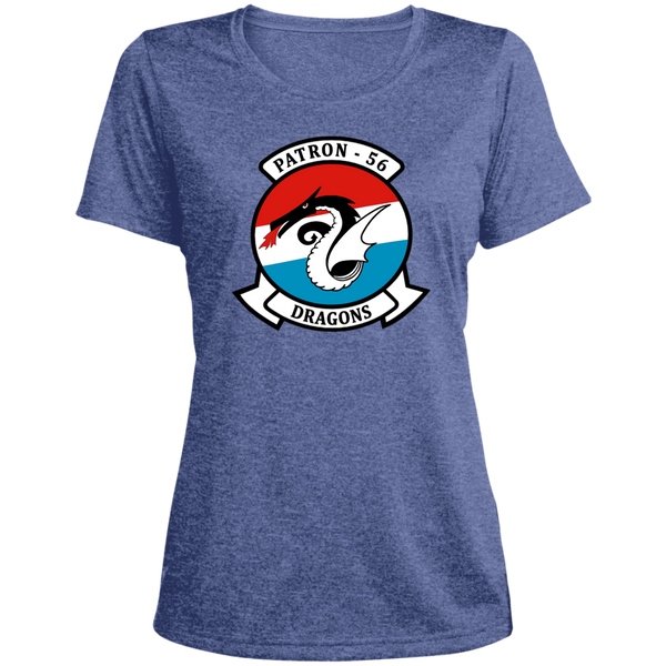 VP 56 1 Ladies' Heather Scoop Neck Performance Tee