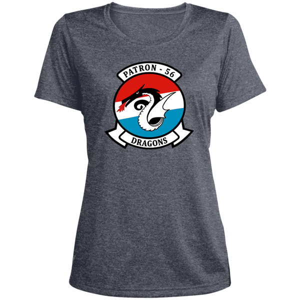 VP 56 1 Ladies' Heather Scoop Neck Performance Tee