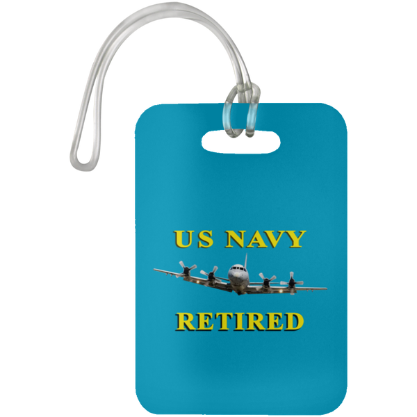 Navy Retired 1 Luggage Bag Tag