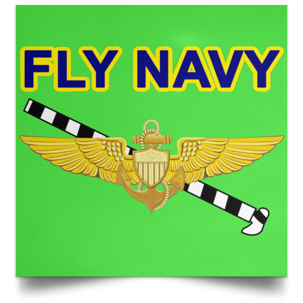 Fly Navy Tailhook 1 Poster - Square