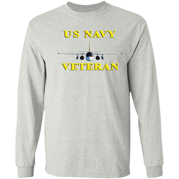 Navy Vet 3 LS Cotton T-Shirt