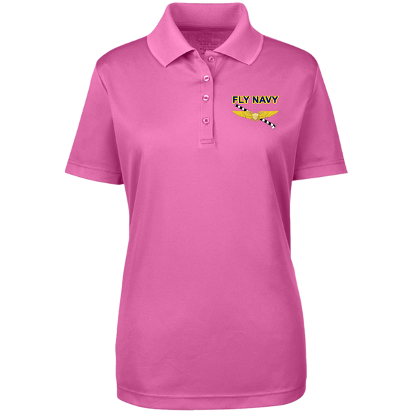 Fly Navy Tailhook 3 Core 365 Ladies' Origin Pique Polo