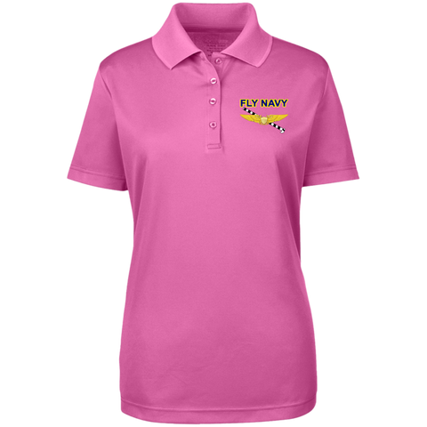 Fly Navy Tailhook 3 Core 365 Ladies' Origin Pique Polo