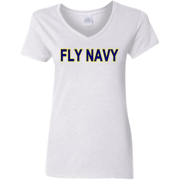 Fly Navy 2 Ladies' V-Neck T-Shirt