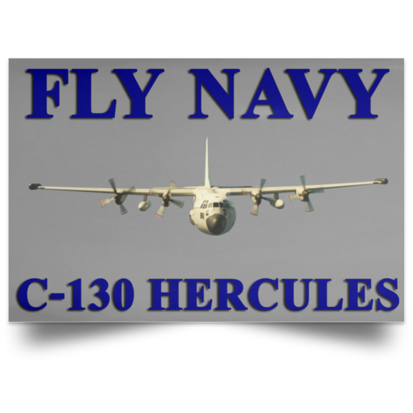 Fly Navy C-130 1 Poster - Landscape