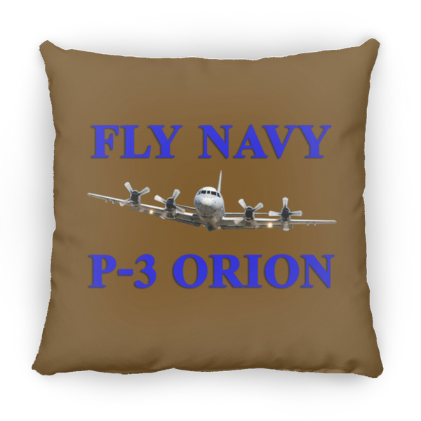 Fly Navy P-3 1 Pillow - Medium Square