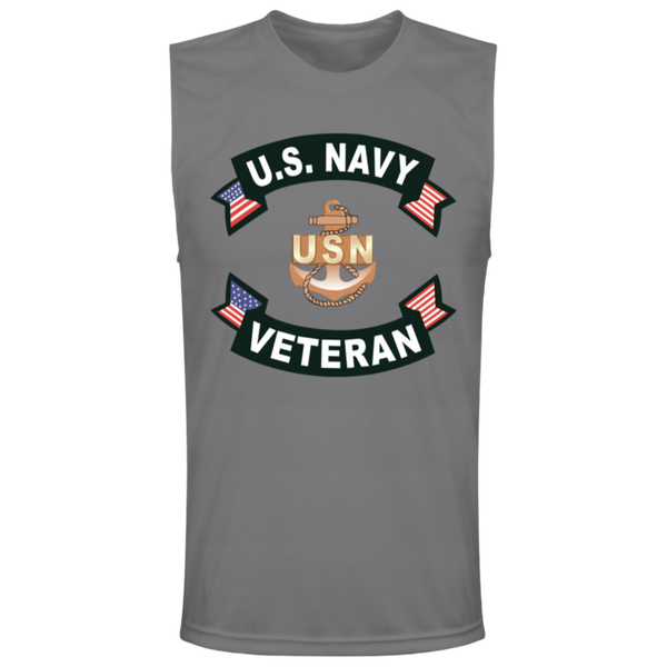 Navy Vet 1 Team 365 Muscle T-Shirt