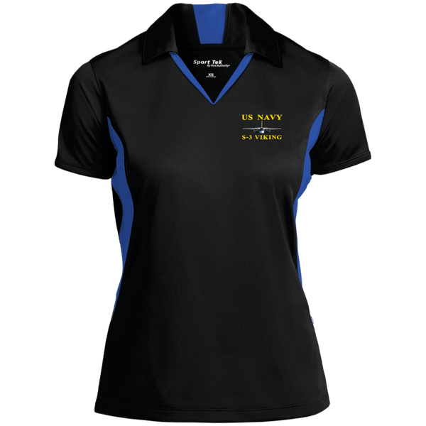 US Navy S-3 3 Ladies' Colorblock Performance Polo