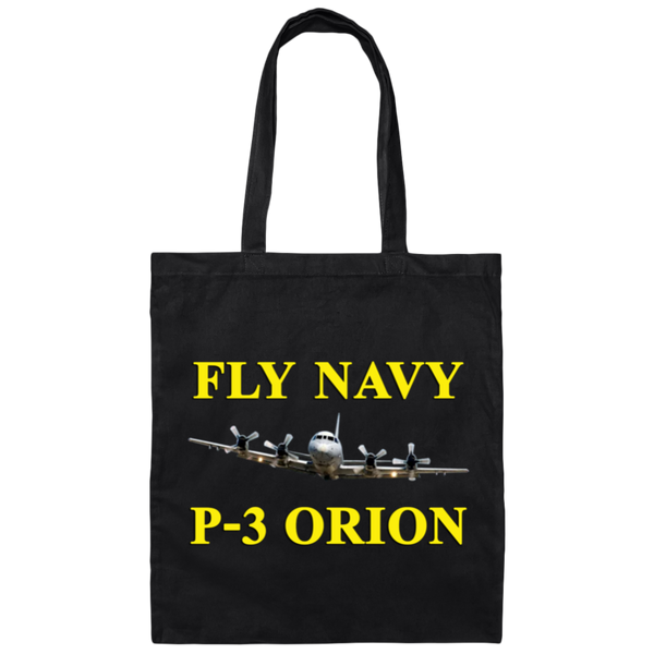 Fly Navy P-3 3 Canvas Tote Bag