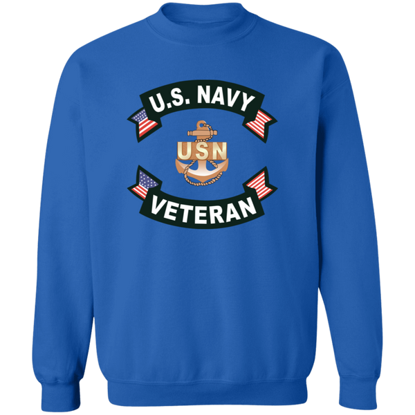 Navy Vet 1 Crewneck Pullover Sweatshirt