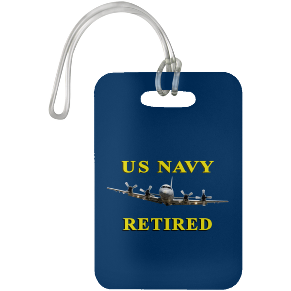 Navy Retired 1 Luggage Bag Tag