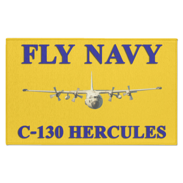 Fly Navy C-130 1 Indoor Doormat