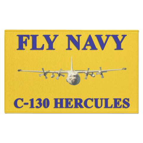 Fly Navy C-130 1 Indoor Doormat