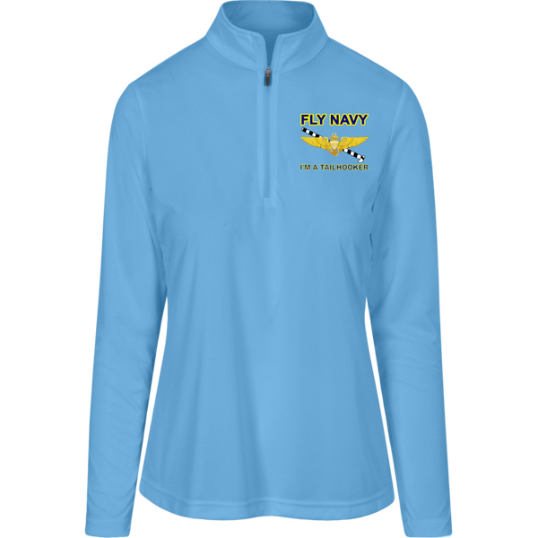 Fly Navy Tailhooker 1 Team 365 Ladies' Zone Quarter Zip