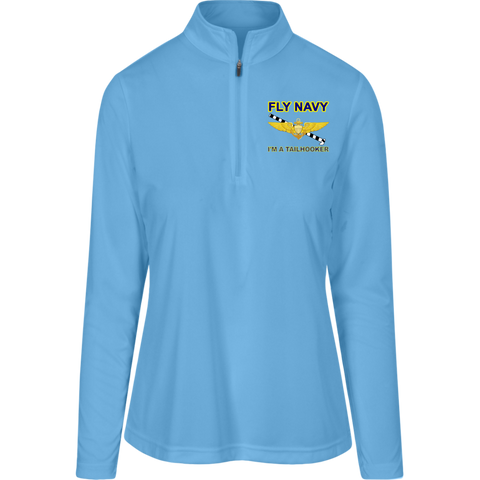 Fly Navy Tailhooker 1 Team 365 Ladies' Zone Quarter Zip