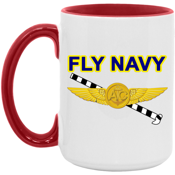 Fly Navy Tailhook 2 Accent Mug - 15oz